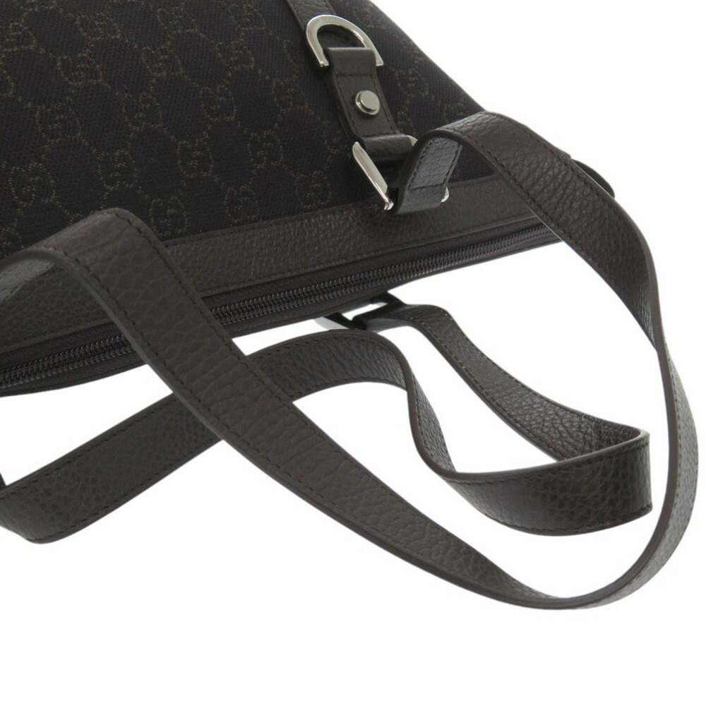 GUCCI Authentic Brown Leather Tote Bag - Picture 5 of 11